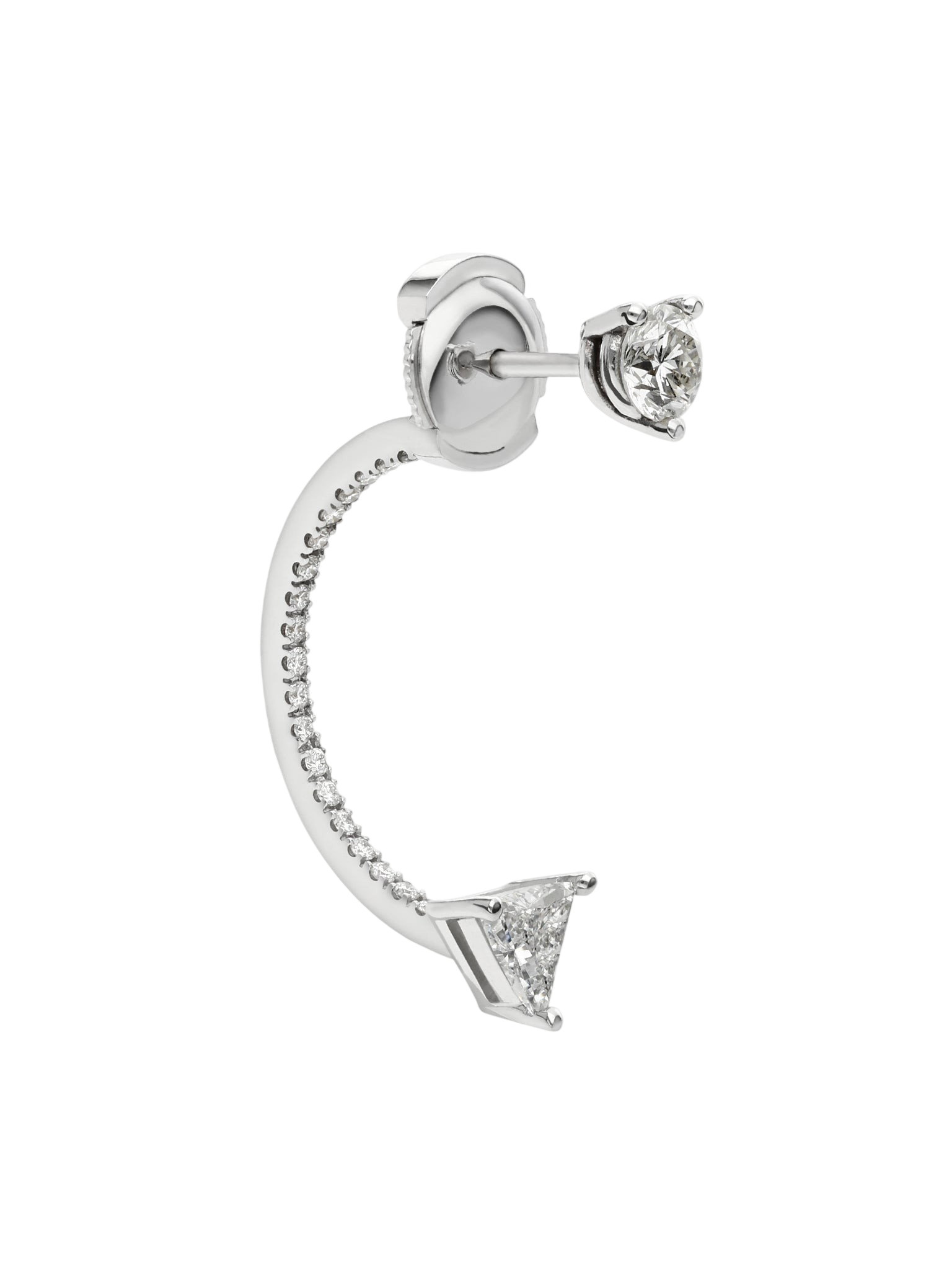 Dot & triangle piercing earring photo